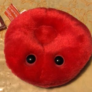 Giant Microbe Red Blood Cell Plush Toy